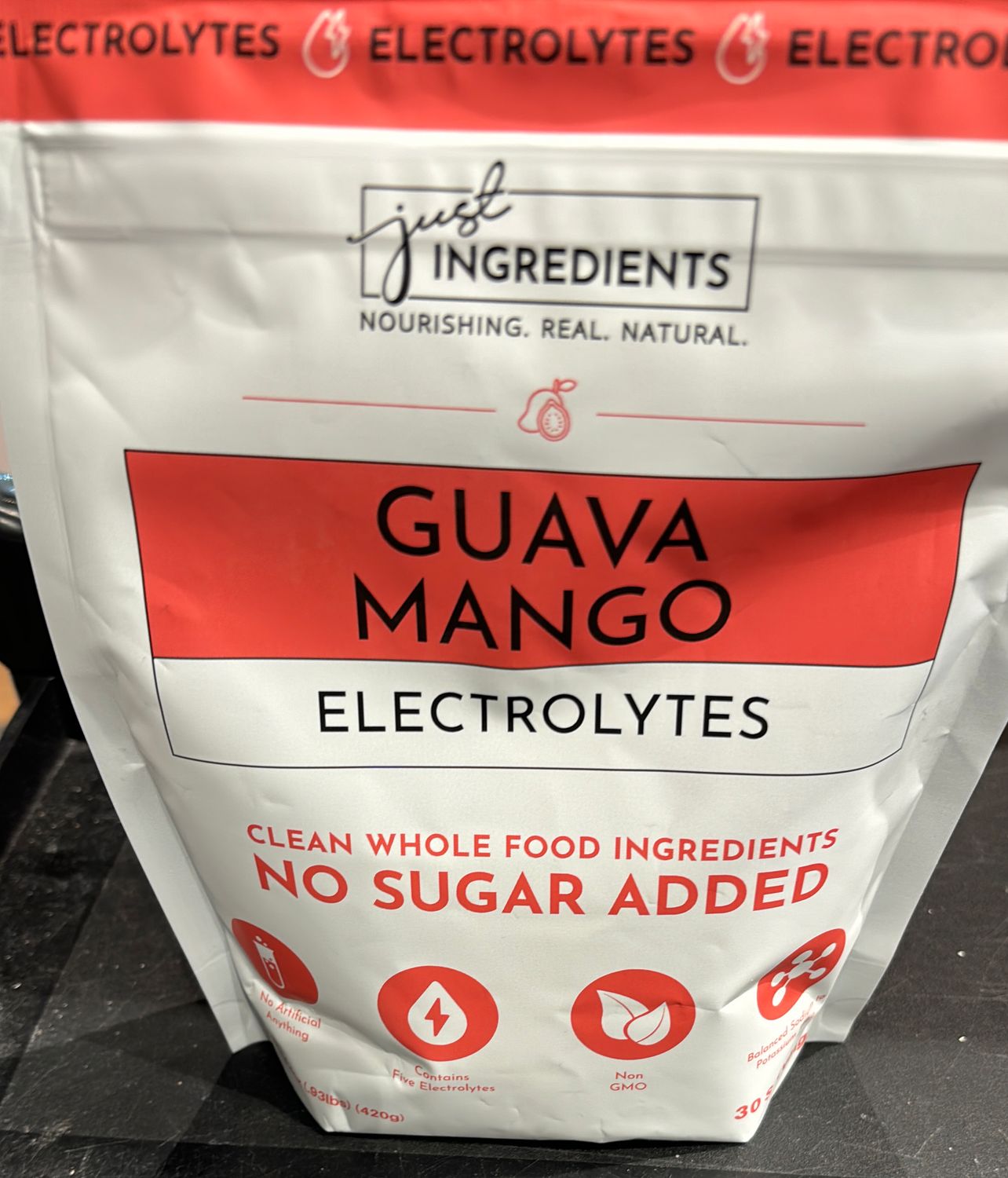 Just Ingredients Guava Mango Electrolytes 30 Servings