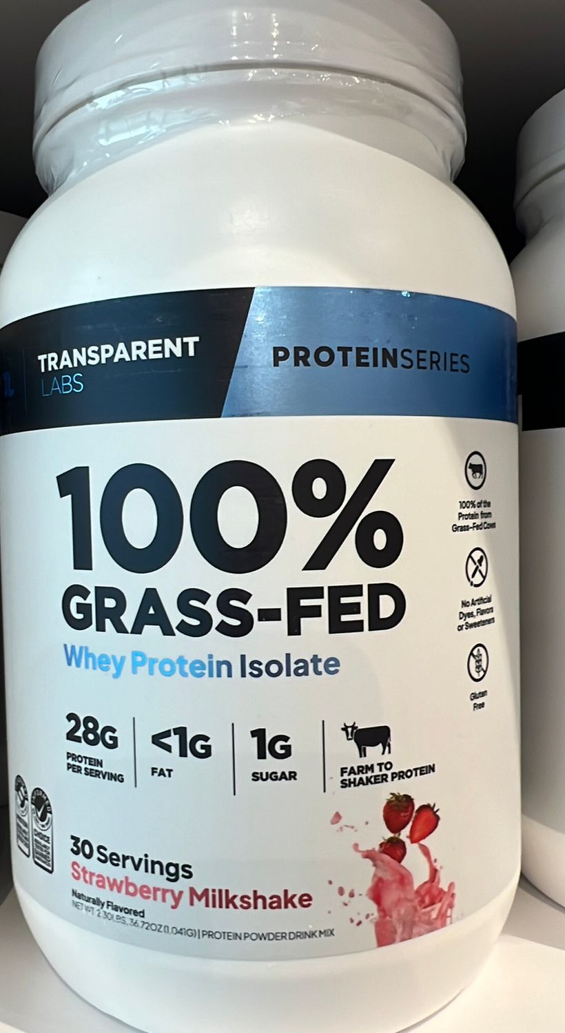 transparent labs strawberry protein powder