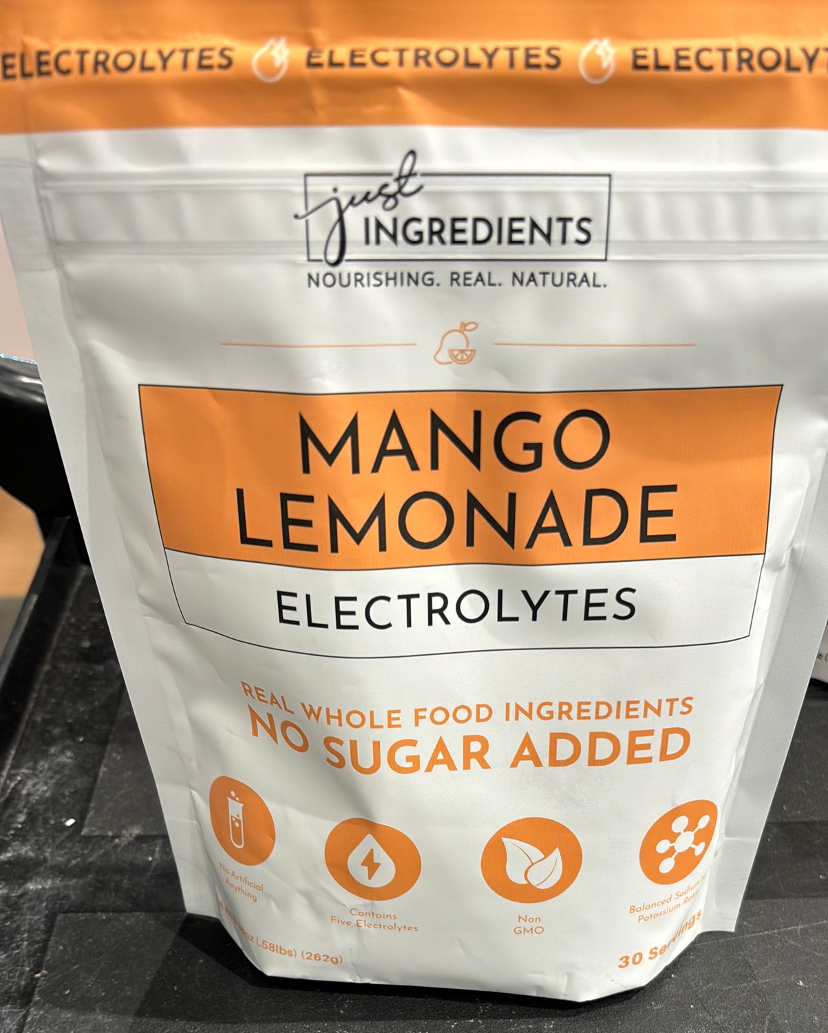 Just Ingredients Mango Lemonade Electrolytes 30 servings