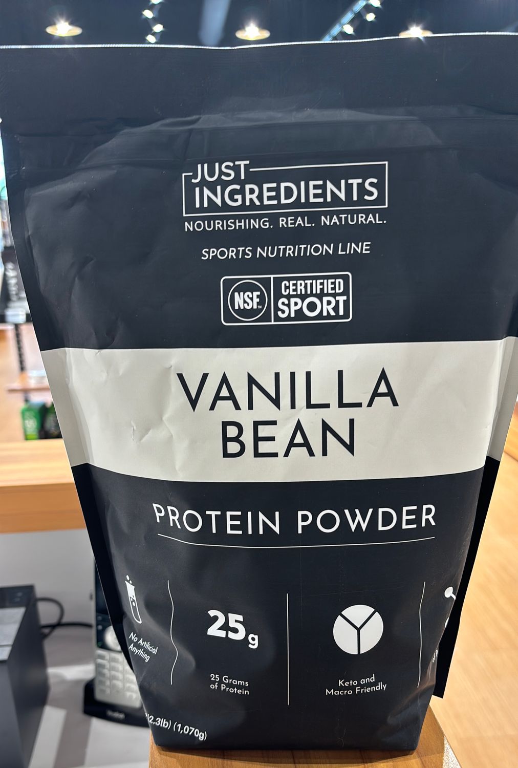 Just Ingredients NSF Vanilla Bean Protein Powder