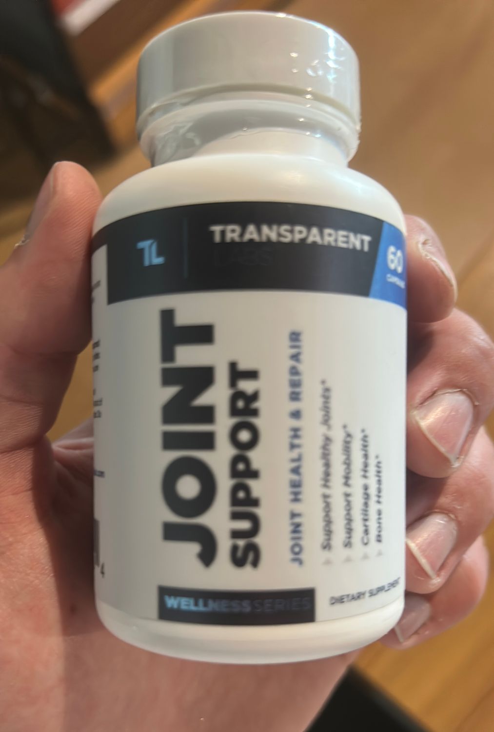 transparent labs joints support