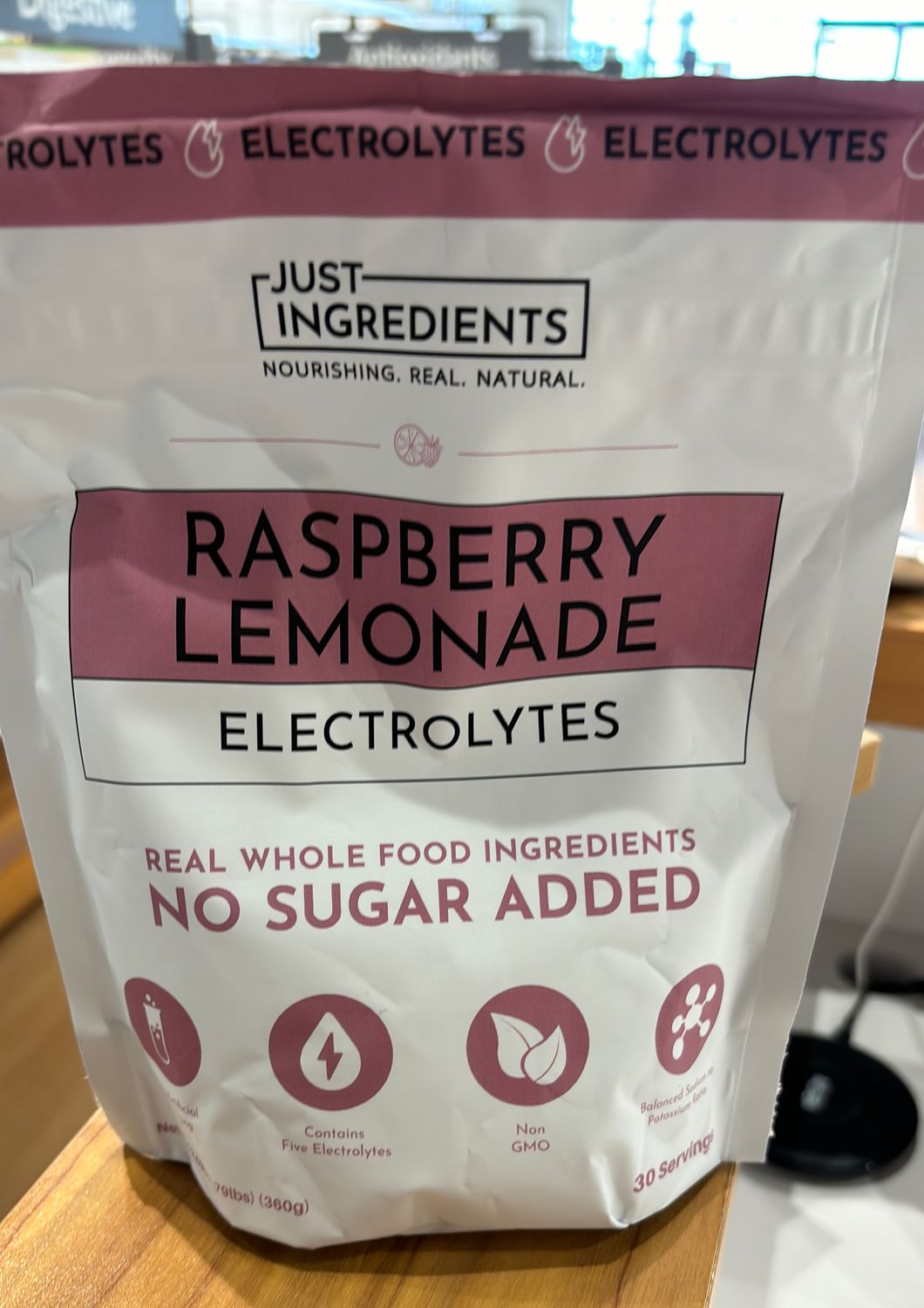 Just Ingredients Raspberry Lemonade Electrolytes 30 servings