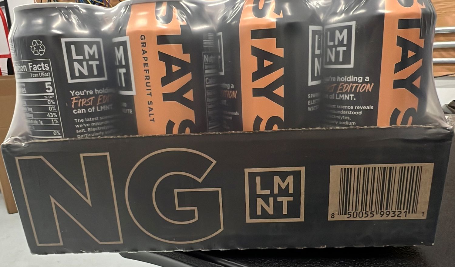 LMNT grapefruit salt case