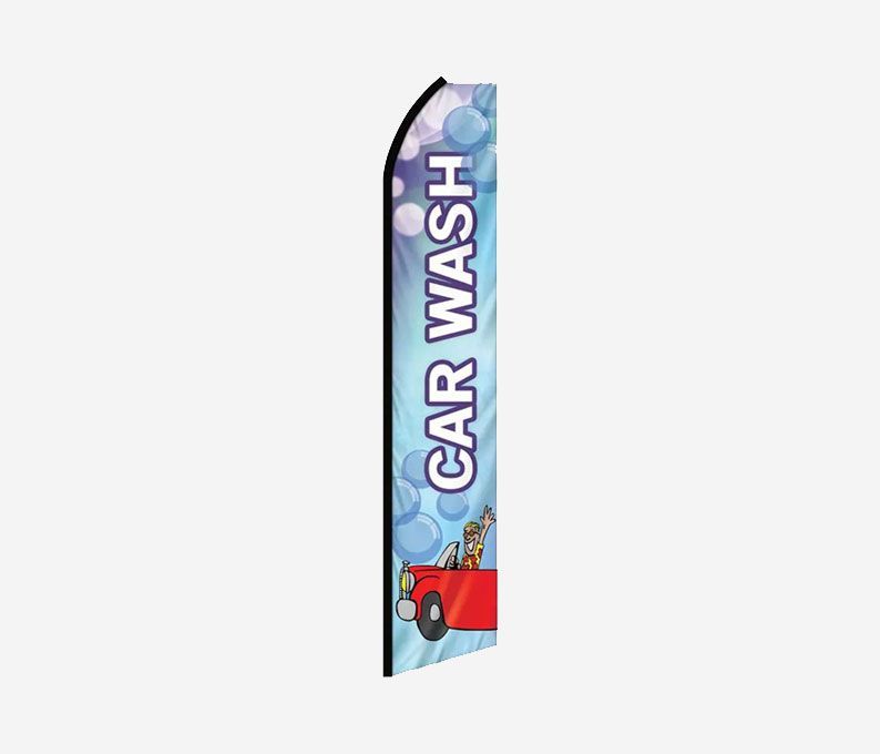 12 ft Digitally printed Custom Swoop Banner