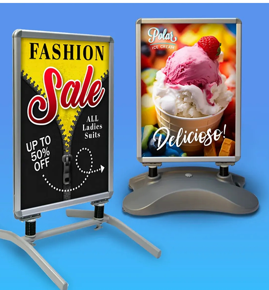 Double-sided spring sign kit 2 signs