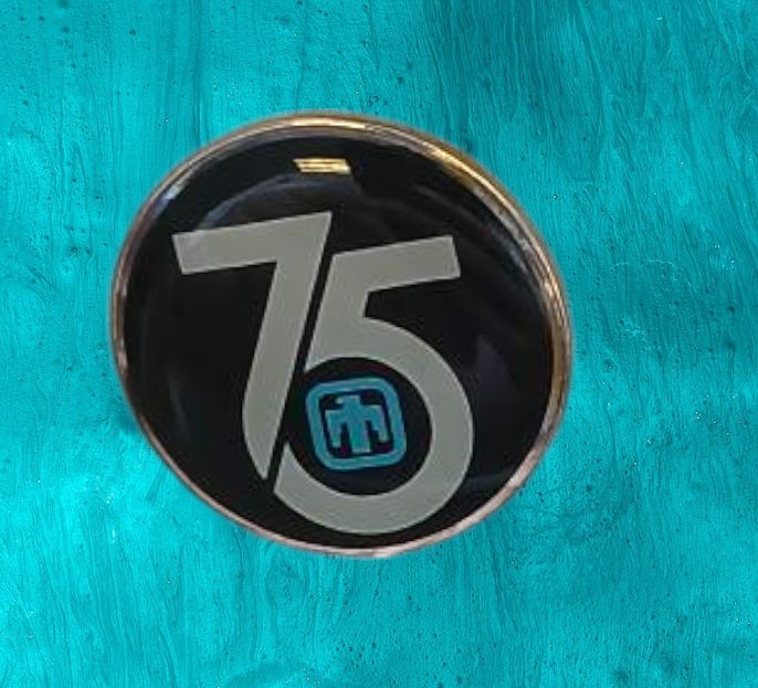 75th Anniversary Logo Pin