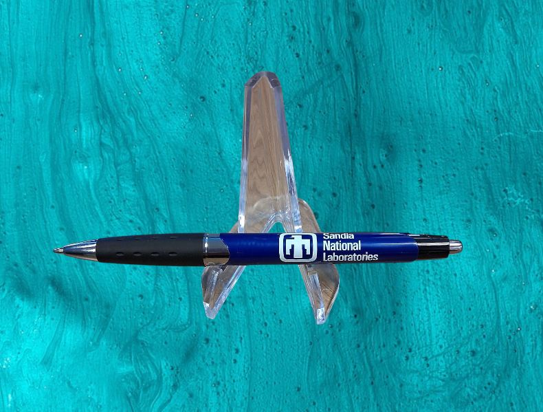 Cubano Pen Blue w/white logo