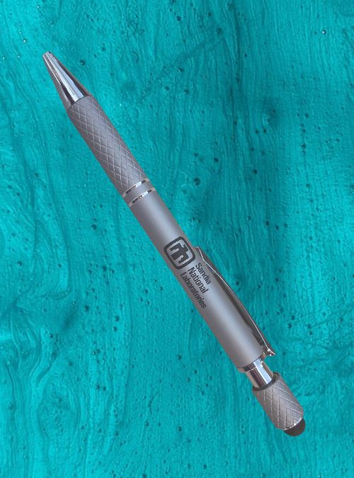 Siena Soft Touch Stylus Metal Spinner Pen