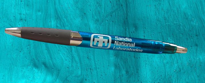 Translucent Cubano Pen w/white logo