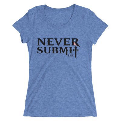 Never Submit Ladies' short sleeve t-shirt