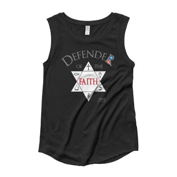Defender of the Faith Ladies’ Cap Sleeve T-Shirt