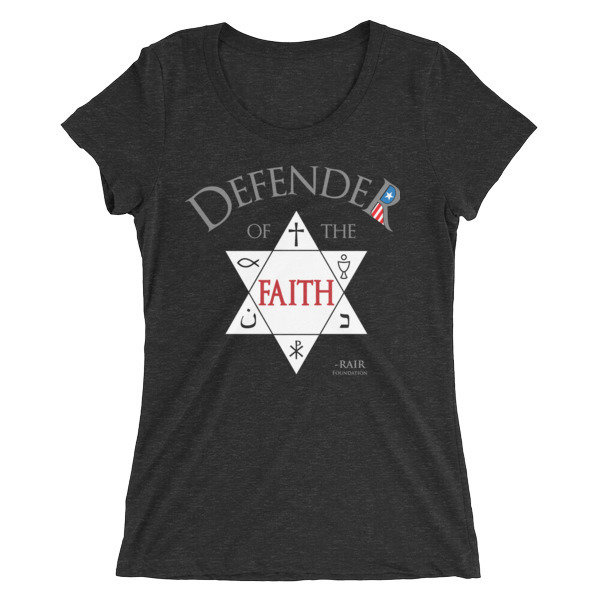 Defender of the Faith Ladies' short sleeve t-shirt Defender of the Faith Ladies' short sleeve t-shirt