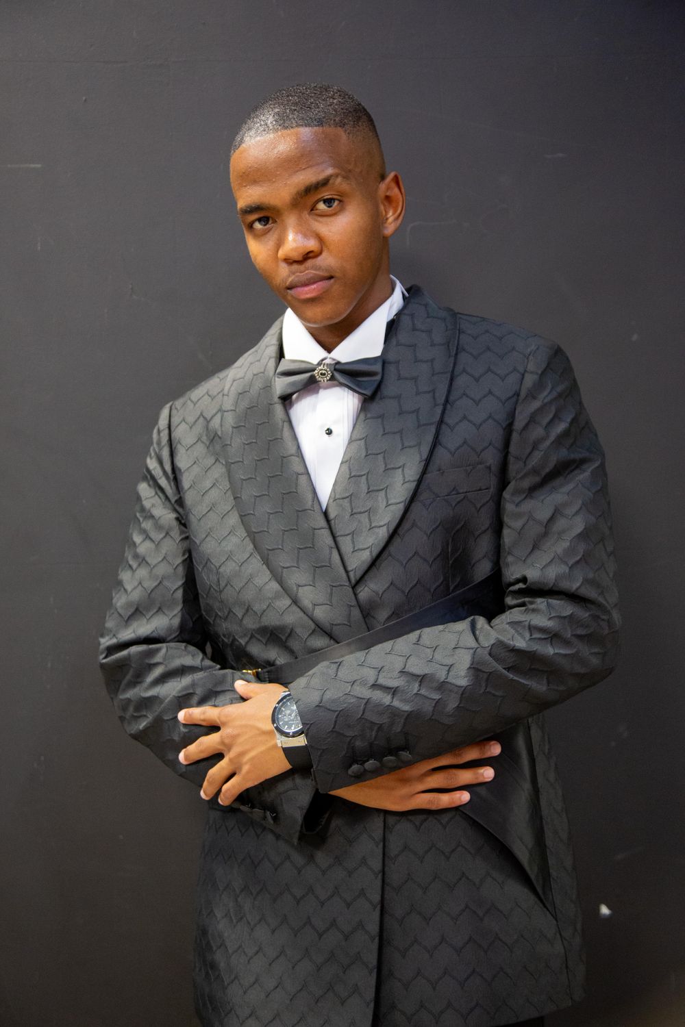 AUCKLEY M MEN&#39;S LUXURY BLACK  SUIT