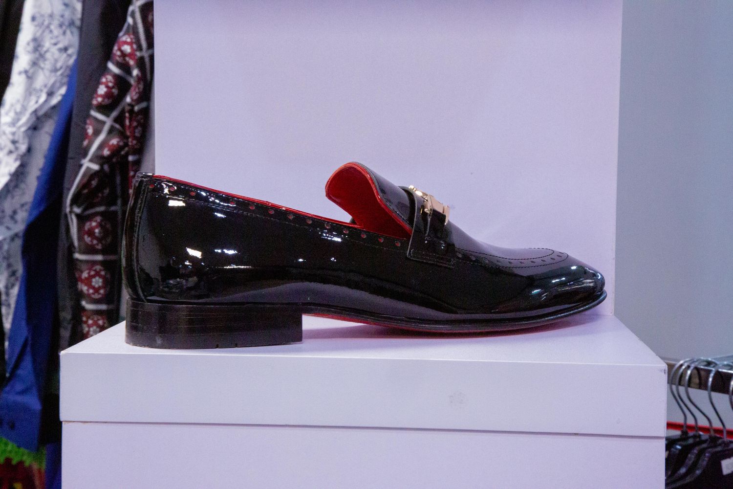 Men's Luxury Red Bottoms | Black Formal Shoe – Auckley M Boutique