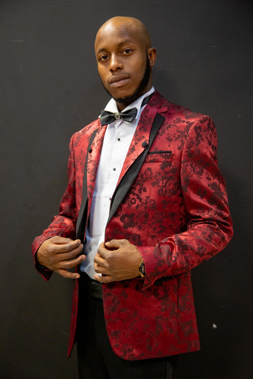 AUCKLEY M MENS RED FLORAL EDITION