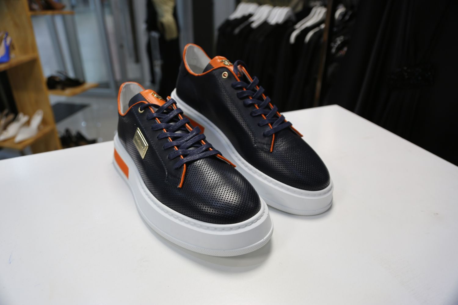 MENS BLUE LOAFER SNEAKERS