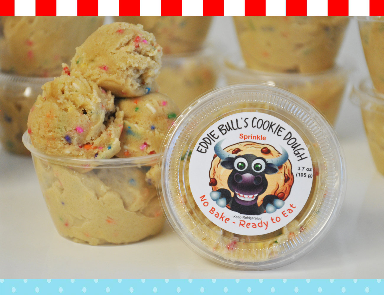 2 Pack Eddie Bulls Cookie Dough (2 - 32 ounce containers)