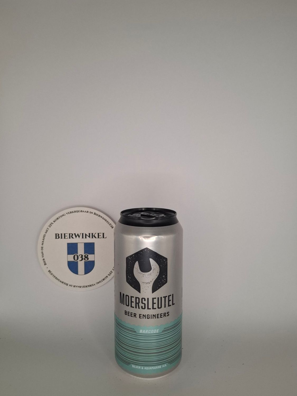 Barcode Silver &amp; Aquamarine