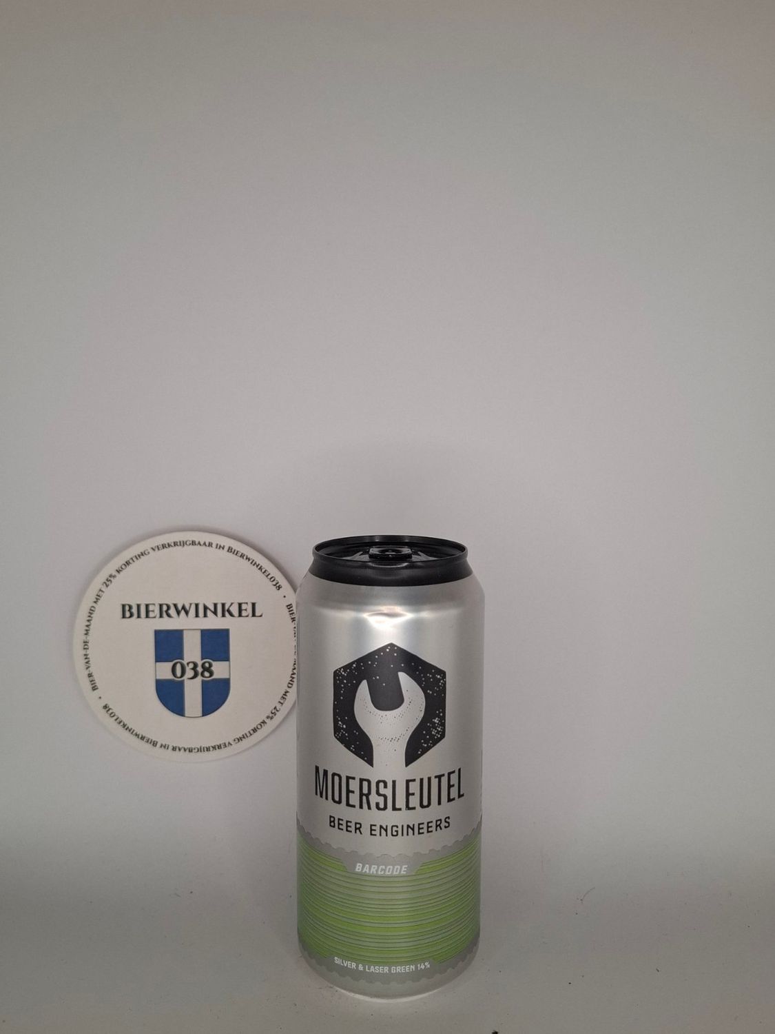 Barcode Silver &amp; Laser Green
