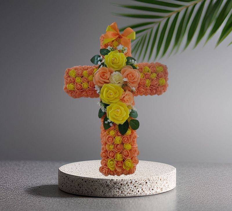 Croix en fleurs