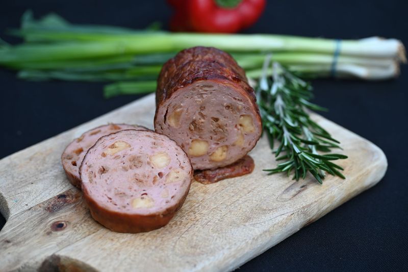 Fleischkäse im Glas - Käse-Röstzwiebel