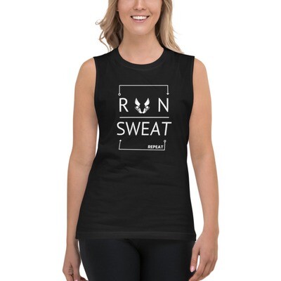 *Run Sweat Repeat Muscle Shirt