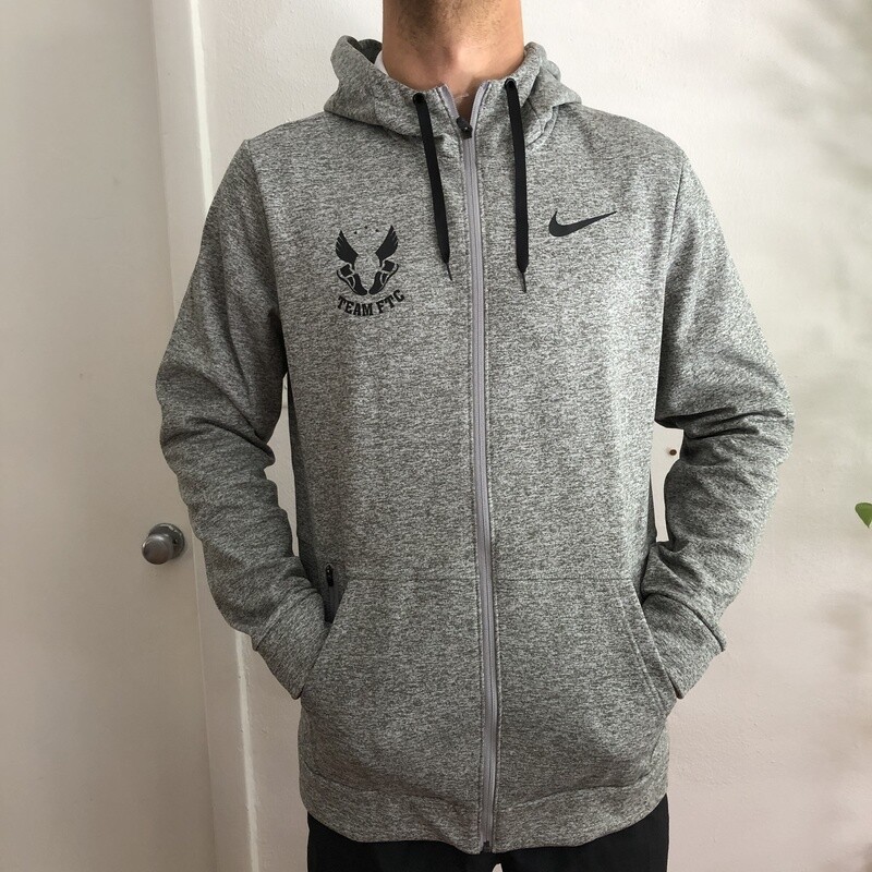 Men's Nike Therma Full-zip Hoodie – Grey Men's Nike Therma Full-zip Hoodie – Grey