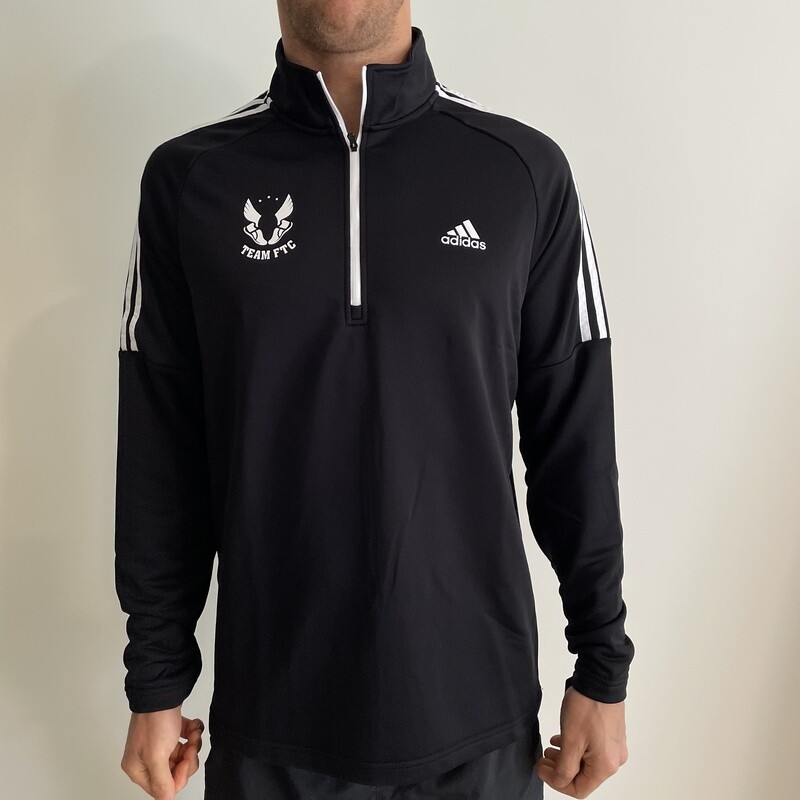 Men&#39;s Adidas 1/2 zip (black)