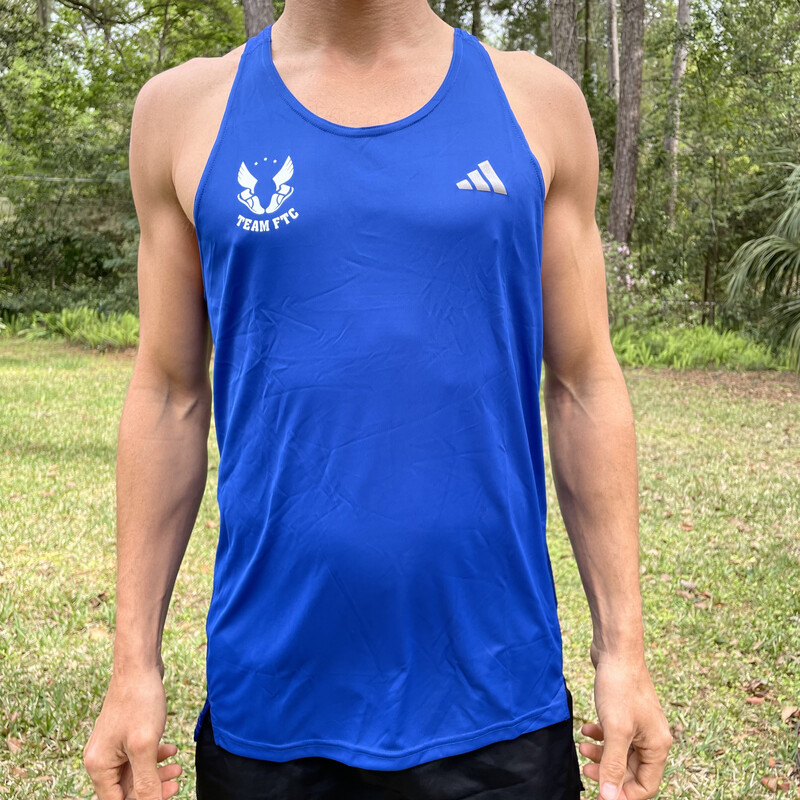 Men&#39;s Adidas Aeroready singlet (Blue)