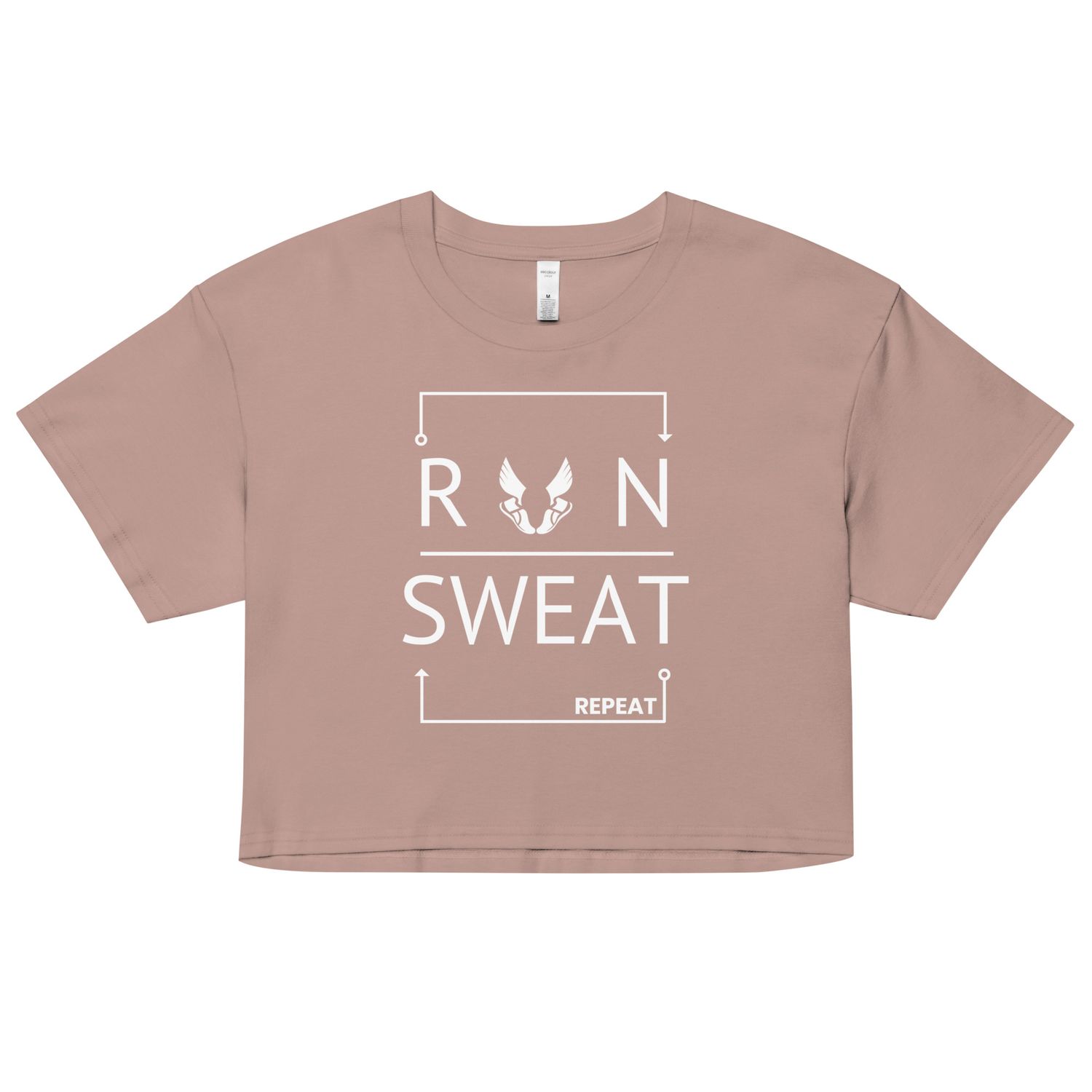 *Run Sweat Repeat Women’s crop top
