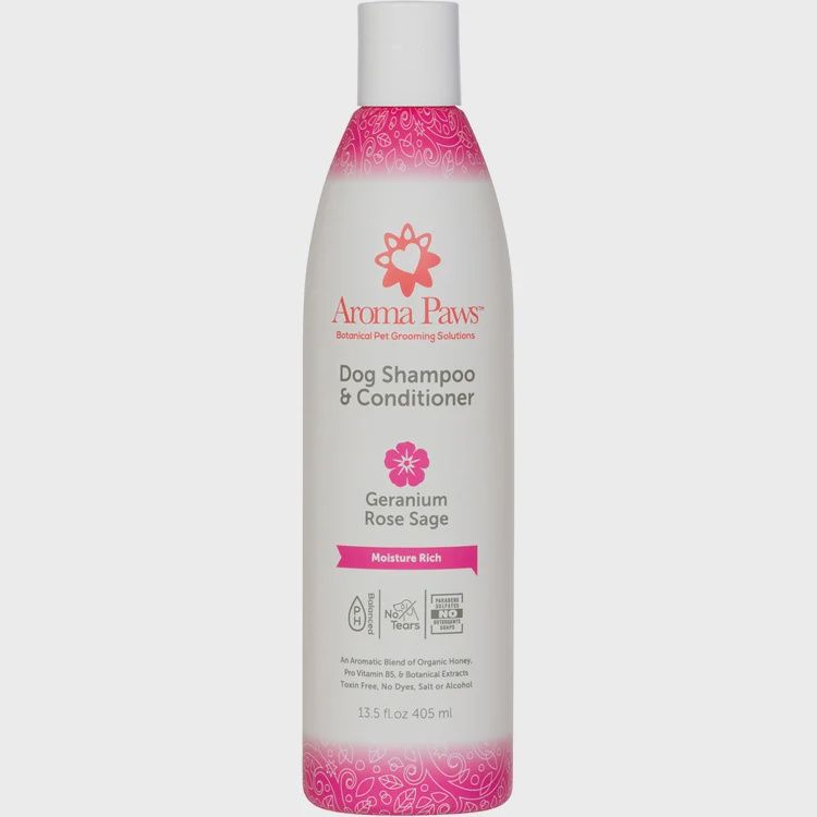 Aroma Paws Shampoo &amp; Conditioner - Geranium Rose Sage