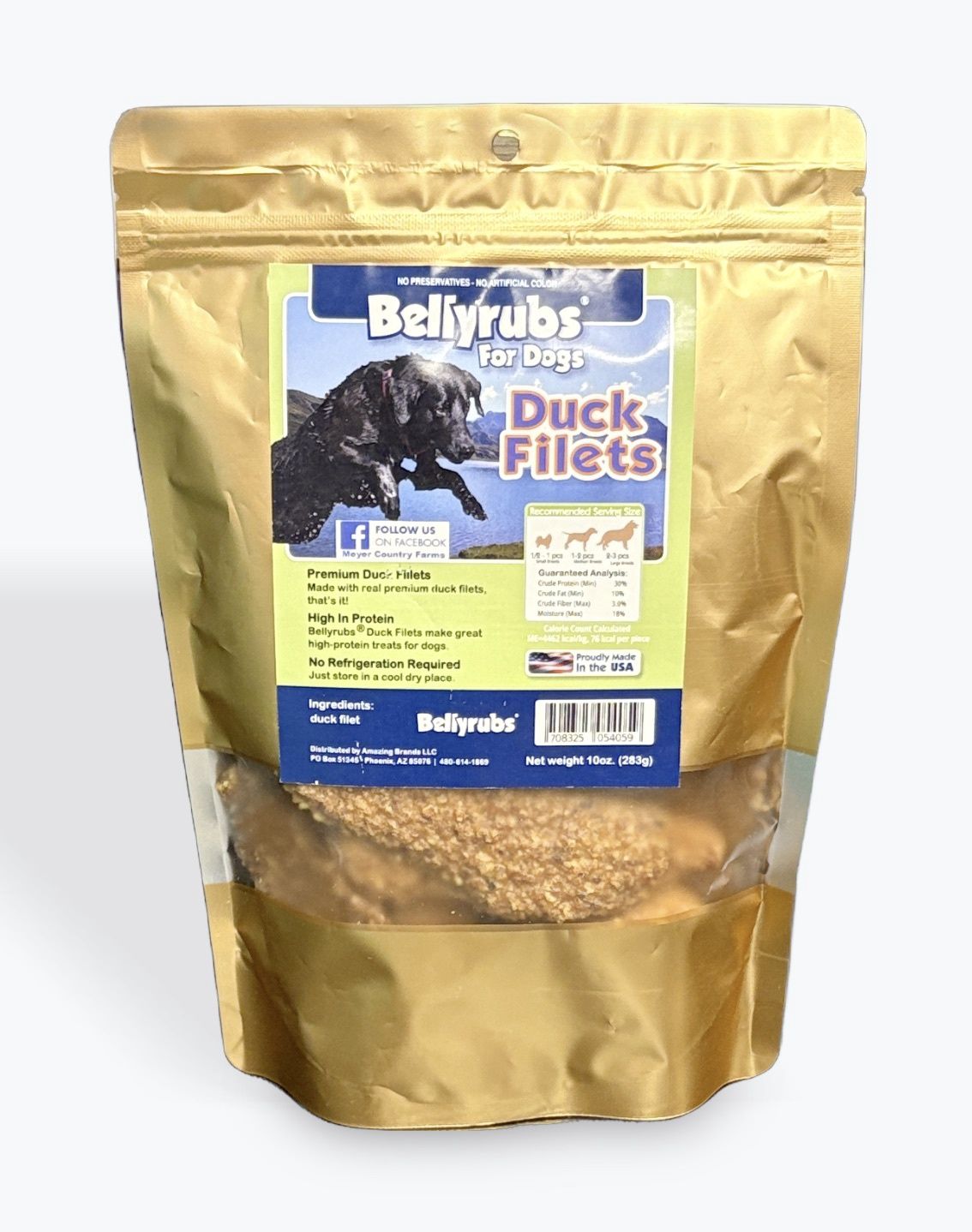 Bellyrubs Organic Duck Filets, Size: 10oz