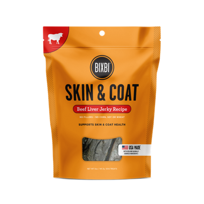 Bixbi Jerky Treats - Skin &amp; Coat / Beef Lung