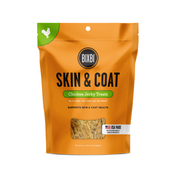 Bixbi Jerky Treats - Skin &amp; Coat / Chicken
