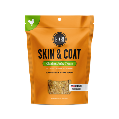 Bixbi Jerky Treats - Skin &amp; Coat / Chicken