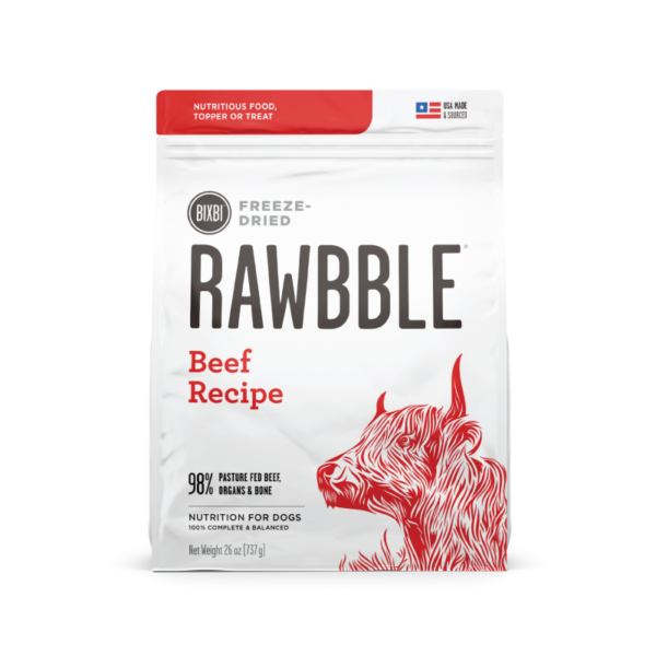 Bixbi Rawbble Freeze Dried Dog Food - Beef, Size: 4.5oz