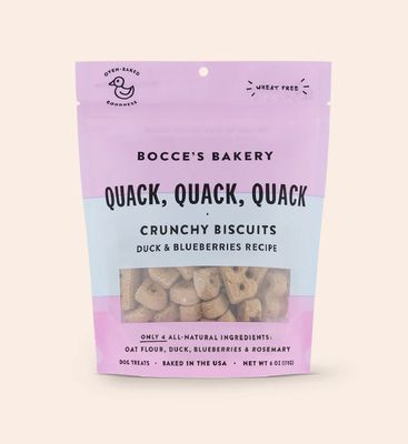 Bocce's Bakery Crunchy Biscuits - Quack Quack Quack