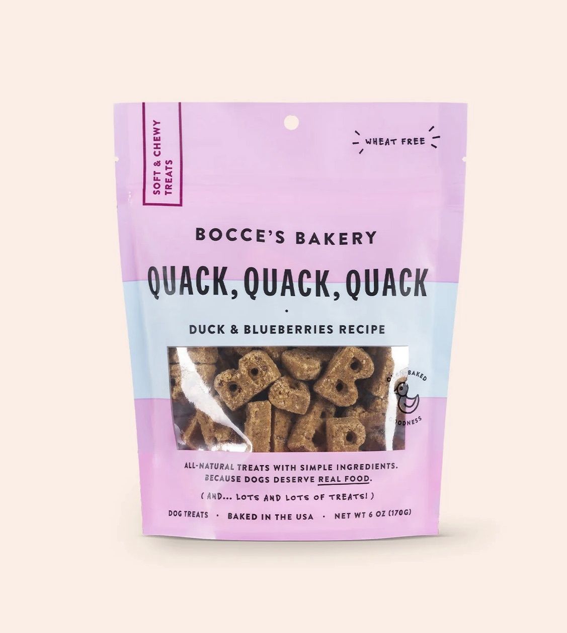 Bocce's Bakery Soft &amp; Chewy Biscuits - Quack Quack Quack
