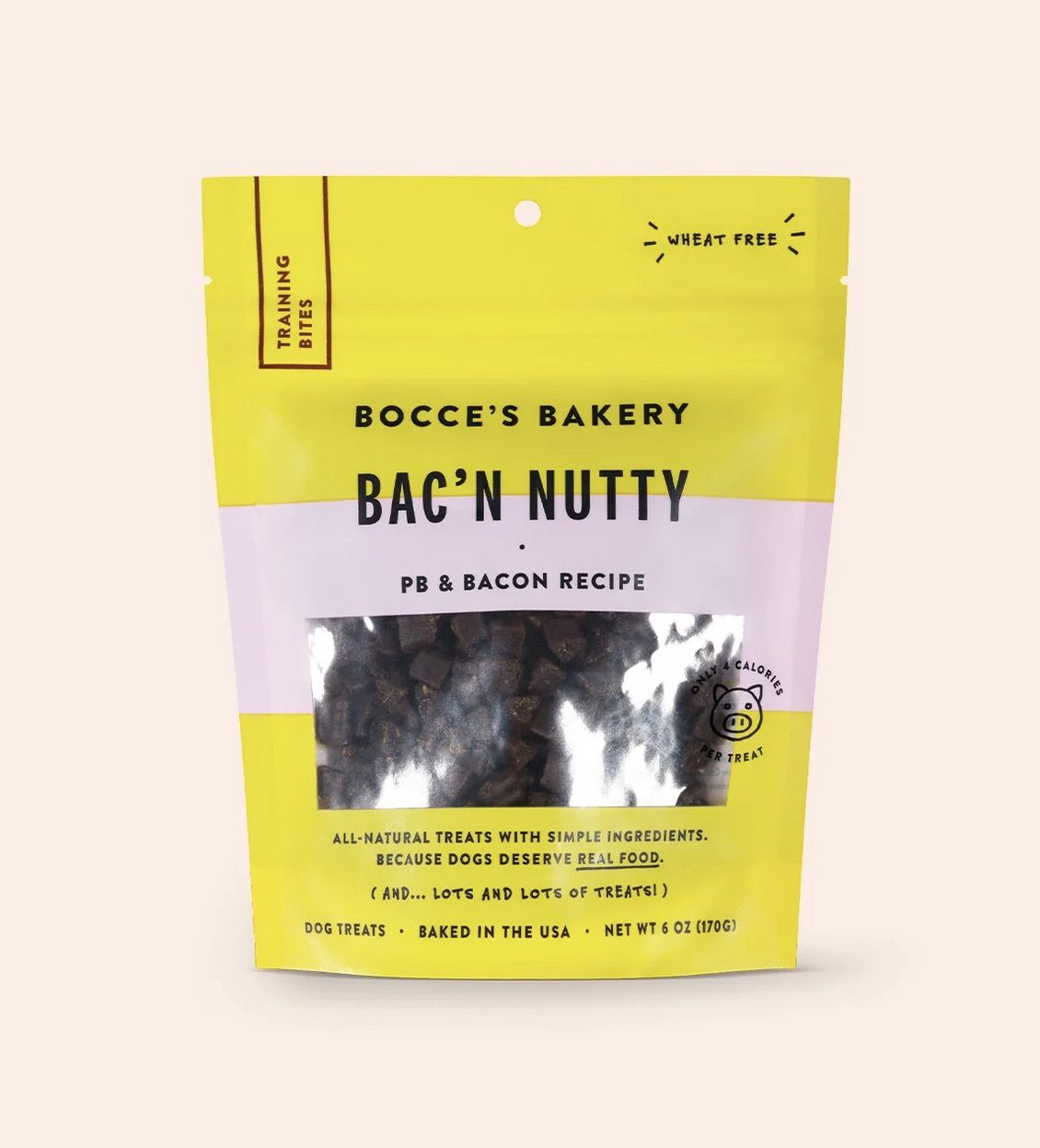Bocce's Bakery Training Treats - Bac'n Nutty