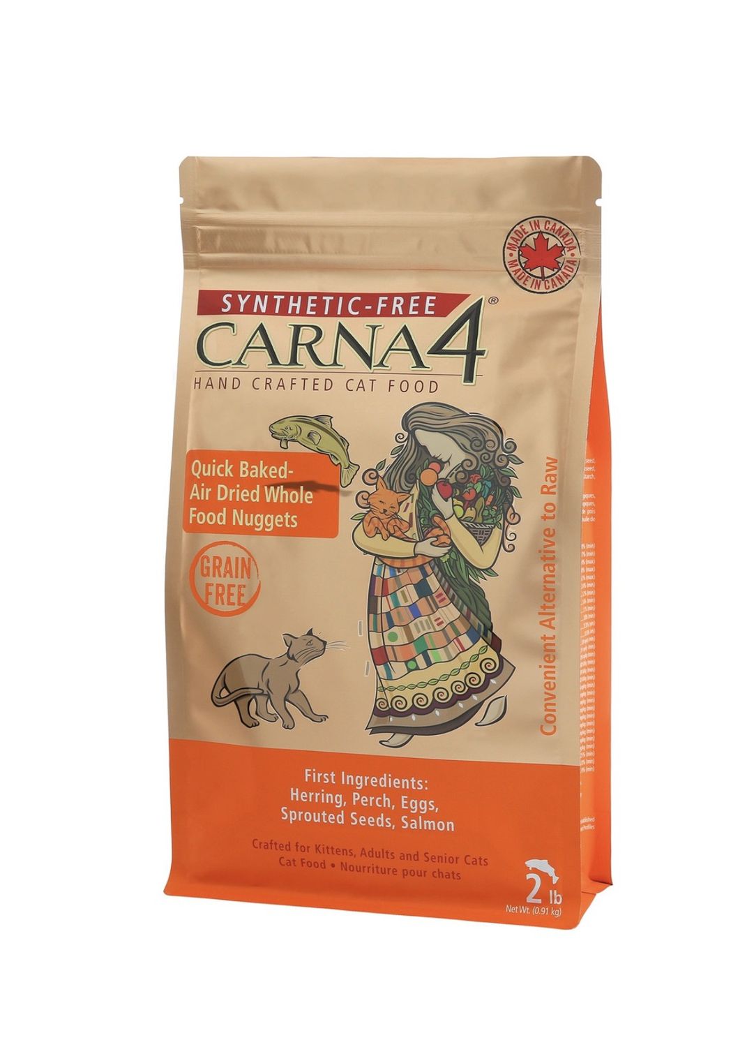 Carna4 Dry Cat Food - Fish, Size: 2lb