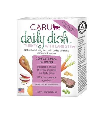 Caru Wet Dog Food - Daily Dish Turkey &amp; Lamb Stew
