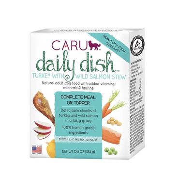 Caru Wet Dog Food - Daily Dish Turkey &amp; Wild Salmon Stew