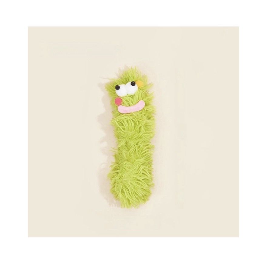 Cheerhunting Cat Toys - Fluffy Plush Caterpillar, Colour: Green