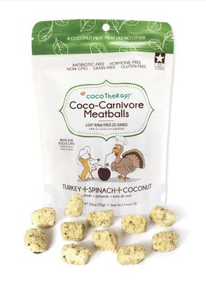 Cocotherapy Coco-Carnivore Meatballs - Turkey &amp; Spinach