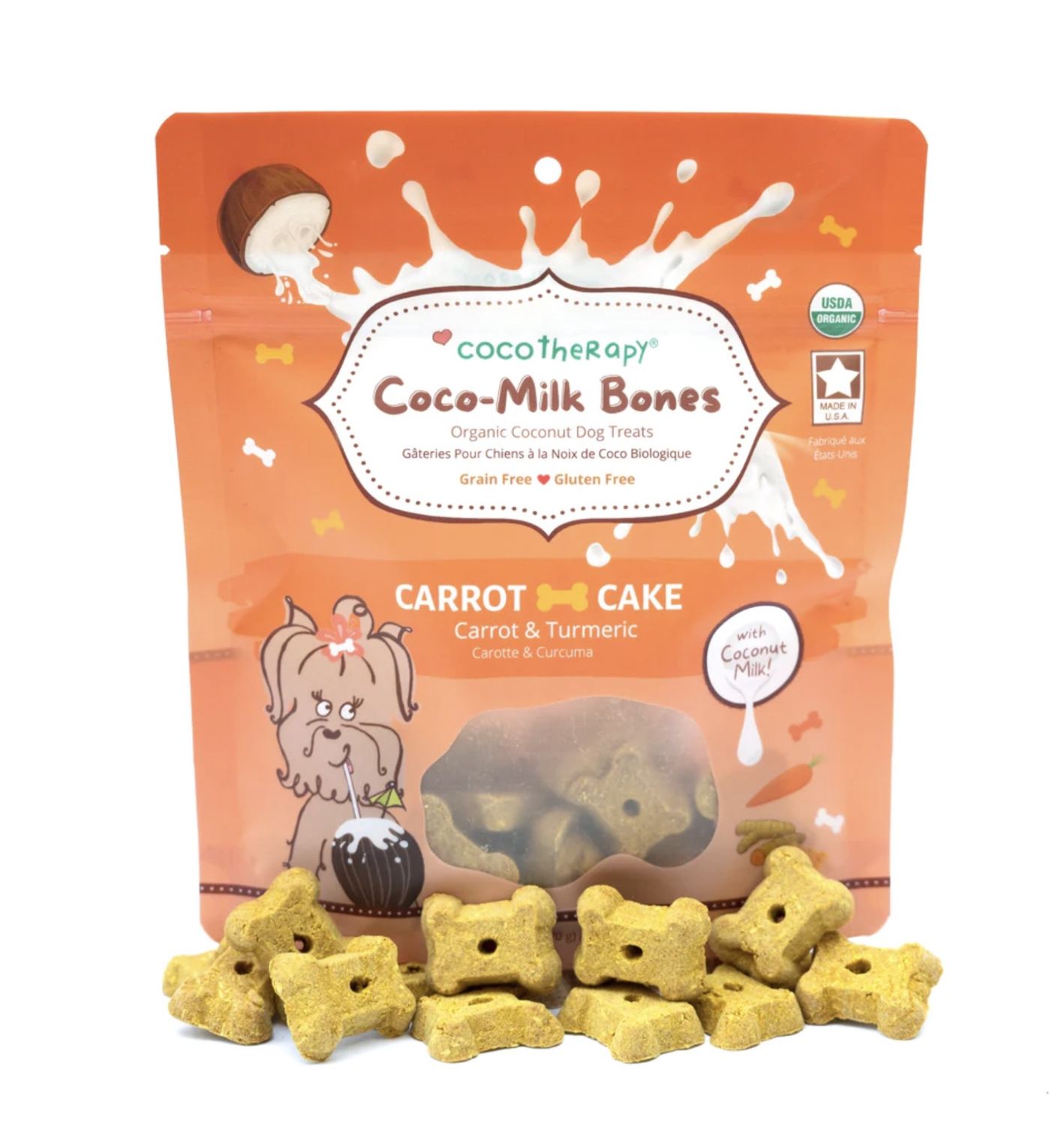 Cocotherapy Coco-Milk Bones - Carrot Cake