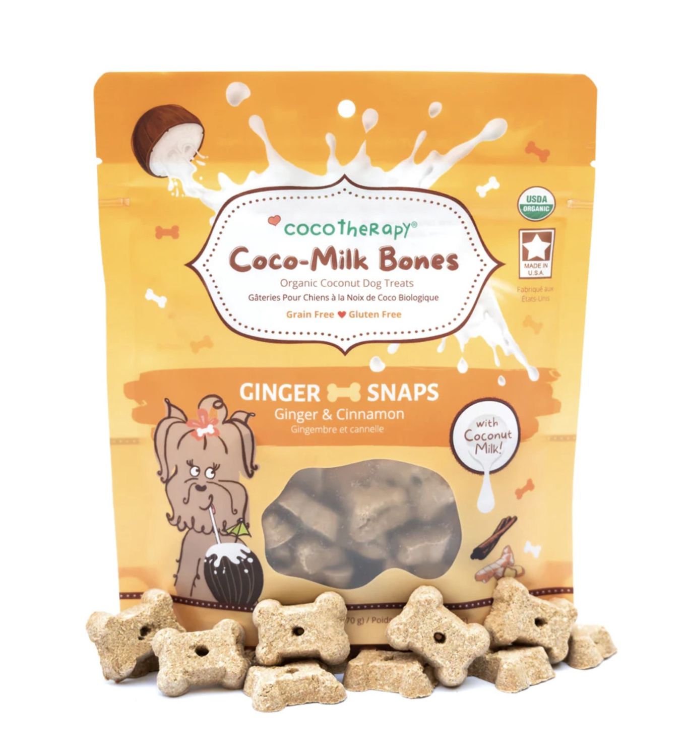 Cocotherapy Coco-Milk Bones - Ginger Snaps