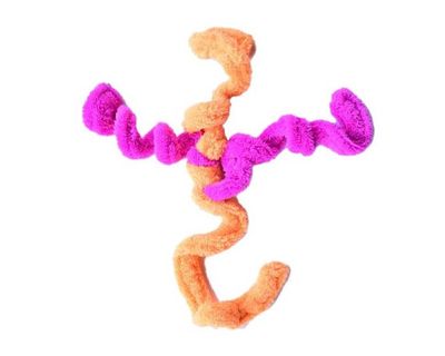 Cycle Dog Duraplush Springy Thing - Orange/Fuschia