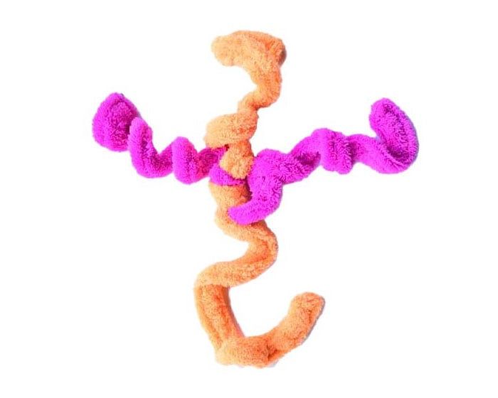 Cycle Dog Duraplush Springy Thing - Orange/Fuschia, Size: MD