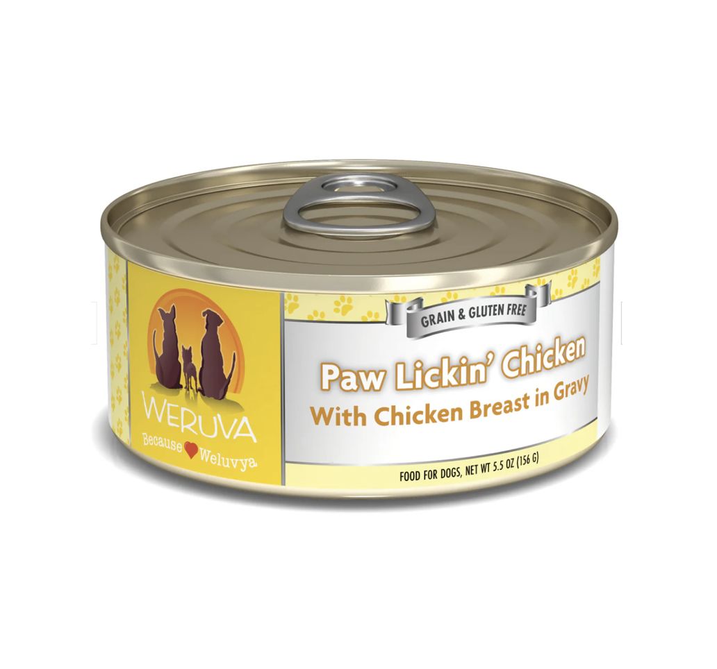 Weruva Wet Dog Food - Paw Lickin' Chicken, Size: 5.5oz