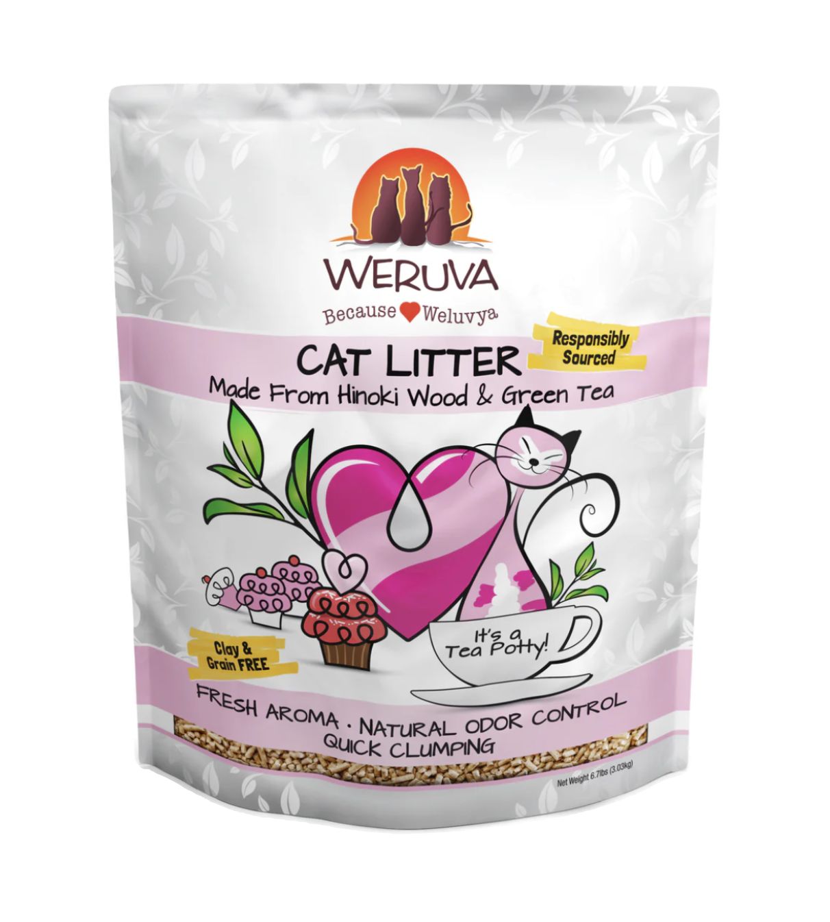 Weruva Tea Potty Cat Litter, Size: 6.7lb